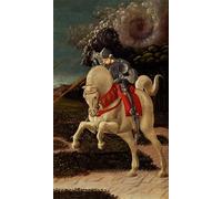 SERENDIPITP Image sur Toile Impression Tableaux Peinture sur Toile Saint Georges et le Dragon de Paolo Uccello Nordique Peinture Pour la Décoration de la Chambre à Coucher 60x90cm