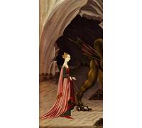 SERENDIPITP Image sur Toile Impression Tableaux Peinture sur Toile Saint Georges et le Dragon de Paolo Uccello Nordique Peinture Pour la Décoration de la Chambre à Coucher 60x90cm