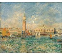 SERENDIPITP Image sur Toile Impression Tableaux Peinture sur Toile Vue De Venise de Pierre Auguste Renoir Nordique Peinture Pour la Décoration de la Chambre à Coucher 60x90cm