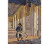 SERENDIPITP Impression Tableaux Peinture sur Toile Napoléon Bonaparte parmi les ruines des Tuileries par Jacques Marie Gaston Onfray De Breville Pour la Décoration de la Chambre à Coucher 60x90cm