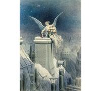 SERENDIPITP Peinture Poster Affiche décorative Art Mural Peinture Réveillon de Noël de Gustave Doré Peinture D'art D'affiche Pour les Décorations pour la Maison 60x90cm