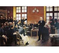 SERENDIPITP Peinture Poster Affiche décorative Art Mural Peinture une leçon de avec le docteur Charcot à la salpêtrière de Pierre André Brouillet Pour les Décorations pour la Maison 60x90cm