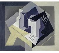 SERENDIPITP Peinture Poster Affiche Décorative Graffiti Art Mural Coupe à fruits et journal par Juan Gris Peinture D'Art D'Affiche Pour les Décorations pour la Maison 60x90cm