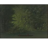 SERENDIPITP Peinture Poster Affiche Décorative Graffiti Art Mural Entrée d'un lagon par George Catlin Peinture D'Art D'Affiche Pour les Décorations pour la Maison 60x90cm