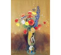 SERENDIPITP Peinture Poster Affiche Décorative Graffiti Art Mural Fleurs sauvages dans un vase à long col par Odilon Redon Peinture D'Art D'Affiche Pour les Décorations pour la Maison 60x90cm
