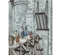 SERENDIPITP Peinture Poster Affiche Décorative Graffiti Art Mural Guerre de Cent Ans Vi de Valois demande l'asile au château de Broye Pour les Décorations pour la Maison 60x90cm