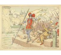 SERENDIPITP Peinture Poster Affiche Décorative Graffiti Art Mural Jeanne d'Arc par Paul De Semant Peinture D'Art D'Affiche Pour les Décorations pour la Maison 60x90cm