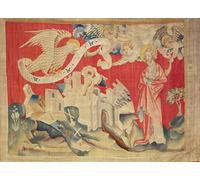 SERENDIPITP Peinture Poster Affiche Décorative Graffiti Art Mural la Quatrième Trompette et Malheur n° de l'Apocalypse d'Angers de Nicolas Bataille Pour les Décorations pour la Maison 60x90cm