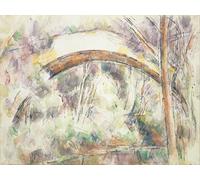 SERENDIPITP Peinture Poster Affiche Décorative Graffiti Art Mural le Pont des Trois-sautets de Paul Cézanne Peinture D'Art D'Affiche Pour les Décorations pour la Maison 60x90cm