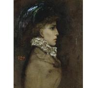 SERENDIPITP Peinture Poster Affiche Décorative Graffiti Art Mural Portrait de l'actrice Sarah Bernhardt par Gustave Dore Peinture D'Art D'Affiche Pour les Décorations pour la Maison 60x90cm