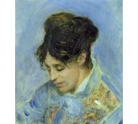SERENDIPITP Peinture Poster Affiche Décorative Graffiti Art Mural Portrait de Madame Claude Monet par Pierre Auguste Renoir Peinture D'Art D'Affiche Pour les Décorations pour la Maison 60x90cm