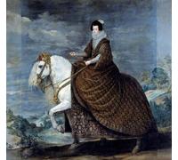SERENDIPITP Peinture Poster Affiche Décorative Graffiti Art Mural Portrait équestre d'Elisabeth de France ou Isabelle de Bourbon par Diego Rodriguez Pour les Décorations pour la Maison 60x90cm