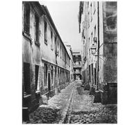 SERENDIPITP Peinture Poster Affiche Décorative Graffiti Art Mural Rue Du Fer a Moulin by Charles Marville Peinture D'Art D'Affiche Pour les Décorations pour la Maison 60x90cm