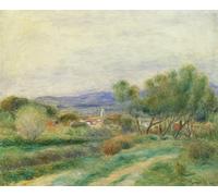 SERENDIPITP Peinture Poster Affiche Décorative Graffiti Art Mural Vue de La Seyne Provence par Pierre Auguste Renoir Peinture D'Art D'Affiche Pour les Décorations pour la Maison 60x90cm