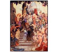 SERENDIPITP Peinture Poster Impression Tableaux Graffiti Art Mural Du progrès des pèlerins de ce monde par Byam Liston Shaw Moderne Art Murale Impression Pour la Décoration Murale 60x90cm