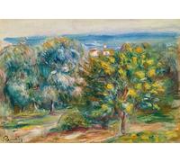 SERENDIPITP Peinture Poster Impression Tableaux Graffiti Art Mural Esquisse d'un paysage du Midi par Pierre Auguste Renoir Moderne Art Murale Impression Pour la Décoration Murale 60x90cm