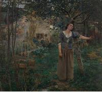 SERENDIPITP Peinture Poster Impression Tableaux Graffiti Art Mural Jeanne d'Arc de Jules Bastien Lepage Moderne Art Murale Impression Pour la Décoration Murale 60x90cm
