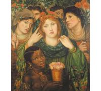 SERENDIPITP Peinture Poster Impression Tableaux Graffiti Art Mural la bien-aimée de Dante Gabriel Charles Rossetti Moderne Art Murale Impression Pour la Décoration Murale 60x90cm