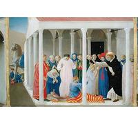SERENDIPITP Peinture Poster Impression Tableaux Graffiti Art Mural la Résurrection de Napoléon Orsini par Fra Angelico Moderne Art Murale Impression Pour la Décoration Murale 60x90cm