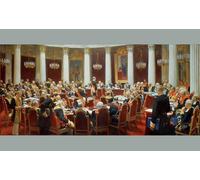 SERENDIPITP Peinture Poster Impression Tableaux Graffiti Art Mural la séance solennelle du Conseil d'État en mai par Ilya Efimovich Repin Pour la Décoration Murale 60x90cm