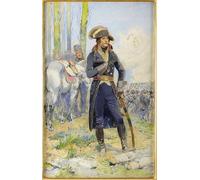 SERENDIPITP Peinture Poster Impression Tableaux Graffiti Art Mural Le général Bonaparte pendant la campagne d'Italie par Jean Baptiste Edouard Detaille Pour la Décoration Murale 60x90cm