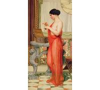 SERENDIPITP Peinture Poster Impression Tableaux Graffiti Art Mural le nouveau parfum de John William Godward Moderne Art Murale Impression Pour la Décoration Murale 60x90cm