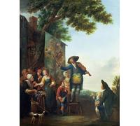 SERENDIPITP Peinture Poster Impression Tableaux Graffiti Art Mural le violoniste de François Louis Watteau Moderne Art Murale Impression Pour la Décoration Murale 60x90cm