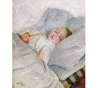 SERENDIPITP Peinture Poster Impression Tableaux Graffiti Art Mural L'Enfant endormi de Christian Krohg Moderne Art Murale Impression Pour la Décoration Murale 60x90cm