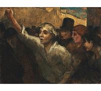 SERENDIPITP Peinture Poster Impression Tableaux Graffiti Art Mural L'Insurrection d'Honoré Daumier Moderne Art Murale Impression Pour la Décoration Murale 60x90cm