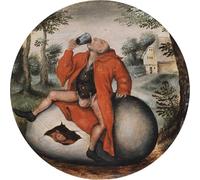 SERENDIPITP Peinture Poster Impression Tableaux Graffiti Art Mural l'ivrogne sur un oeuf de Pieter Brueghel le Jeune Moderne Art Murale Impression Pour la Décoration Murale 60x90cm