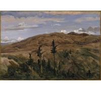 SERENDIPITP Peinture Poster Impression Tableaux Graffiti Art Mural Montagnes en Auvergne par Jean Baptiste Camille Corot Moderne Art Murale Impression Pour la Décoration Murale 60x90cm