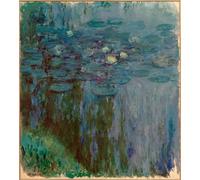SERENDIPITP Peinture Poster Impression Tableaux Graffiti Art Mural Nymphéas de Claude Monet Moderne Art Murale Impression Pour la Décoration Murale 60x90cm