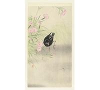 SERENDIPITP Peinture Poster Impression Tableaux Graffiti Art Mural Petits oiseaux sur une brindille par Ohara Koson Moderne Art Murale Impression Pour la Décoration Murale 60x90cm