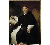 SERENDIPITP Peinture Poster Impression Tableaux Graffiti Art Mural Portrait de Don Ceaare Benvenuti Abbé Général de la Congrégation par Pierre Subleyras Pour la Décoration Murale 60x90cm