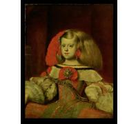 SERENDIPITP Peinture Poster Impression Tableaux Graffiti Art Mural Portrait de la princesse Margaret par Diego Velazquez Moderne Art Murale Impression Pour la Décoration Murale 60x90cm