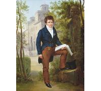 SERENDIPITP Peinture Poster Impression Tableaux Graffiti Art Mural Portrait de Nicolas-pierre Tiolier par François Edouard Picot Moderne Art Murale Impression Pour la Décoration Murale 60x90cm
