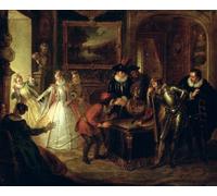 SERENDIPITP Peinture Poster Impression Tableaux Graffiti Art Mural Scène de Don Quichotte De La Mancha de Charles Antoine Coypel Moderne Art Murale Impression Pour la Décoration Murale 60x90cm