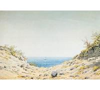 SERENDIPITP Peinture Poster Impression Tableaux Graffiti Art Mural Vue à travers une rive coupée à par Caspar David Friedrich Moderne Art Murale Impression Pour la Décoration Murale 60x90cm