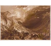 SERENDIPITP Portrait Tableaux Tableau Toile Affiches d'Art Ben Arthur du livre d'études gravé par Lupton par Mallord William Turner Peinture Décorative sur Toile Pour la Décoration Murale 60x90cm