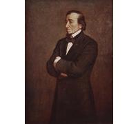 SERENDIPITP Portrait Tableaux Tableau Toile Affiches d'Art Benjamin Disraeli comte de Beaconsfield par John Everett Millais Peinture Décorative sur Toile Pour la Décoration Murale 60x90cm