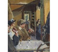 SERENDIPITP Portrait Tableaux Tableau Toile Affiches d'Art Chez Vernet de Walter Richard Sickert Peinture Décorative sur Toile Pour la Décoration Murale 60x90cm