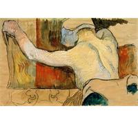 SERENDIPITP Portrait Tableaux Tableau Toile Affiches d'Art Étude pour les femmescochons ou la chaleur de midi de Paul Gauguin Peinture Décorative sur Toile Pour la Décoration Murale 60x90cm