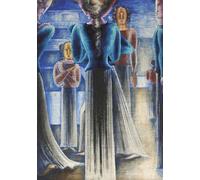 SERENDIPITP Portrait Tableaux Tableau Toile Affiches d'Art Groupe de femmes d'Oskar Schlemmer Peinture Décorative sur Toile Pour la Décoration Murale 60x90cm