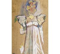 SERENDIPITP Portrait Tableaux Tableau Toile Affiches d'Art Jane Avril par Henri De Toulouse Lautrec Peinture Décorative sur Toile Pour la Décoration Murale 60x90cm