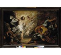 SERENDIPITP Portrait Tableaux Tableau Toile Affiches d'Art la Résurrection du Christ par Pierre Paul Rubens Peinture Décorative sur Toile Pour la Décoration Murale 60x90cm