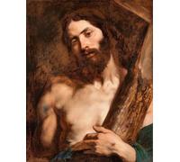 SERENDIPITP Portrait Tableaux Tableau Toile Affiches d'Art Le Christ portant premier tiers de Th Cen par Anthony Van Dyck Peinture Décorative sur Toile Pour la Décoration Murale 60x90cm
