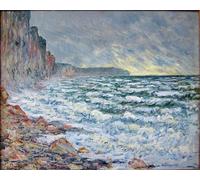 SERENDIPITP Portrait Tableaux Tableau Toile Affiches d'Art Le Havre Muma Monet Fécamp par Claude Monet Peinture Décorative sur Toile Pour la Décoration Murale 60x90cm