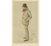 SERENDIPITP Portrait Tableaux Tableau Toile Affiches d'Art Monsieur Morley de Carlo Pellegrini Peinture Décorative sur Toile Pour la Décoration Murale 60x90cm