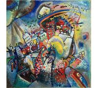 SERENDIPITP Portrait Tableaux Tableau Toile Affiches d'Art Moscou I de Wassily Kandinsky Peinture Décorative sur Toile Pour la Décoration Murale 60x90cm
