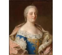 SERENDIPITP Portrait Tableaux Tableau Toile Affiches d'Art Portrait de l'impératrice Marie-Thérèse d'Autriche par Jean Étienne Liotard Peinture Décorative sur Toile Pour la Décoration Murale 60x90cm